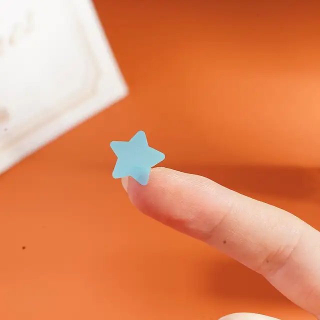 40pcs Colorful PE Pimple Patches Cute Star Shaped Pimple Cover Sticker Invisible Pimple Cover Removal Pimple Patch 6
