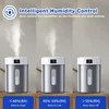 4L Ultrasonic Cool Mist Humidifier with 304 Stainless Steel Tank, Auto Humidity Control, Night Light, and Timer 4