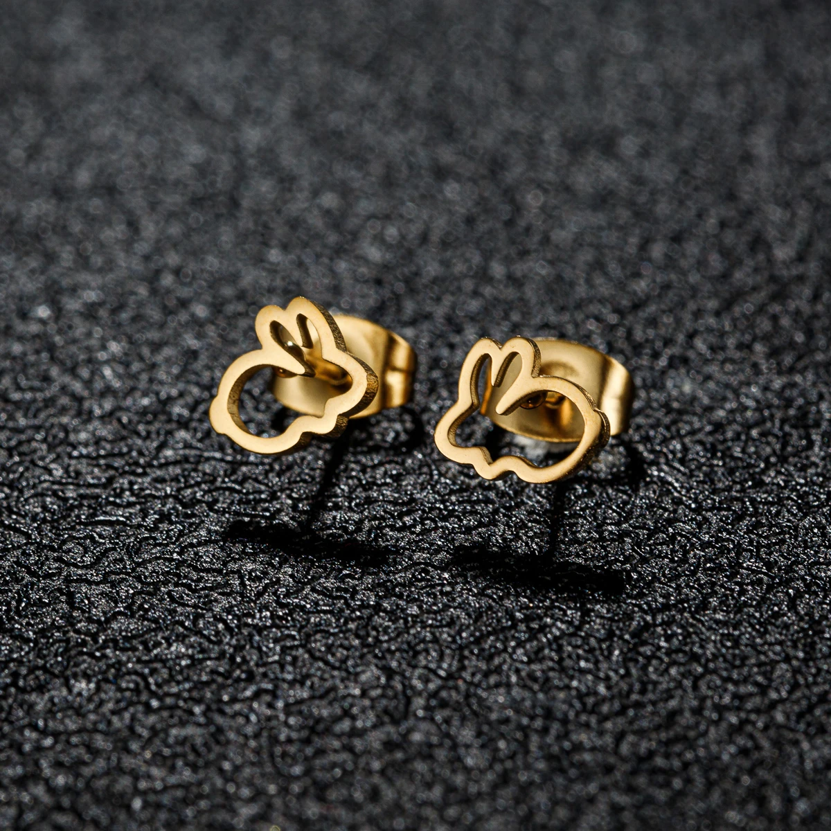 Niedliche Tierpfote Kaninchen Karotte Edelstahl Ohrringe Ohrstecker Frau Charms Trendy Schmuck Dekoration Geburtstag Party Geschenk für Mädchen – Detail 4