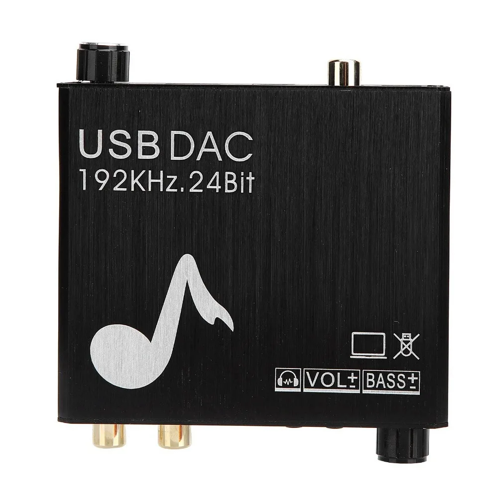 동축 광 오디오 AY107 DAC 변환기 지원 192kHz/24bit 3.5mm 잭 디지털-아날로그 오디오 변환기 RCA 변환기