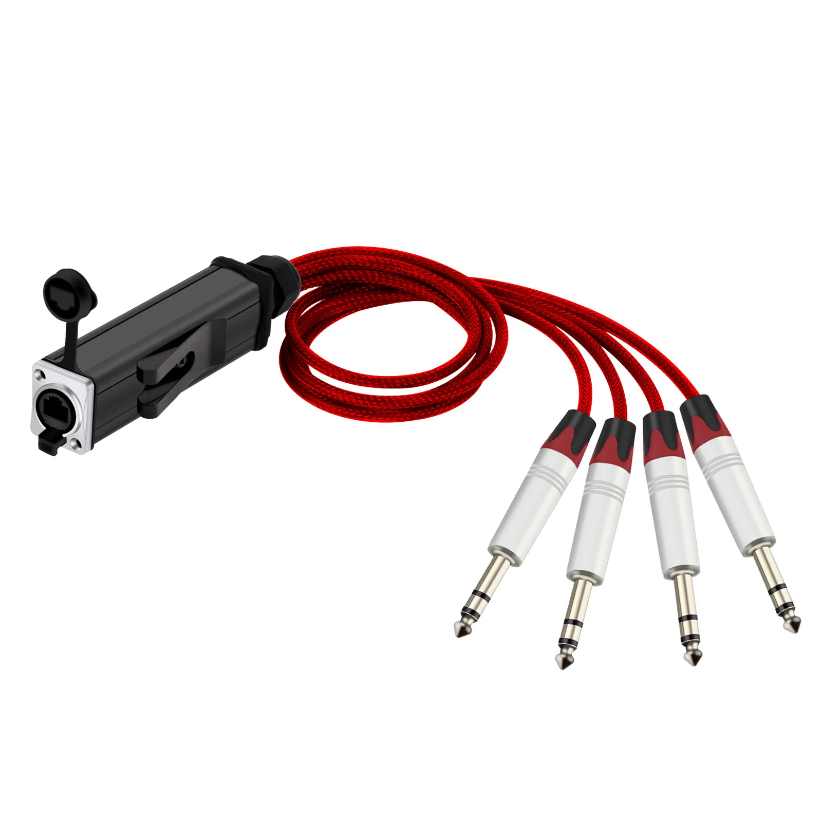    Ʃ   ũ ̺, CAT5 Ʈũ ̴ ̺, 4 ä, 1/4 ġ TRS-RJ45, 0.5m-10m