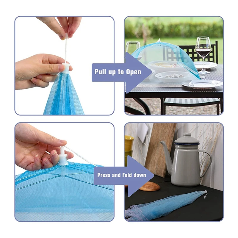 スーパーSALE セール期間限定 7 Pack Food Covers For Outside , Popup Umbrella Mesh