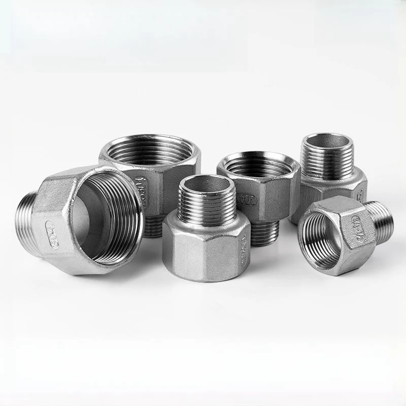 304 Stainless Steel Male Female Thread fitting Reducer 1/8&rdquo; 1/4" 3/8" 1/2" 3/4" British Water Pipe Adapter