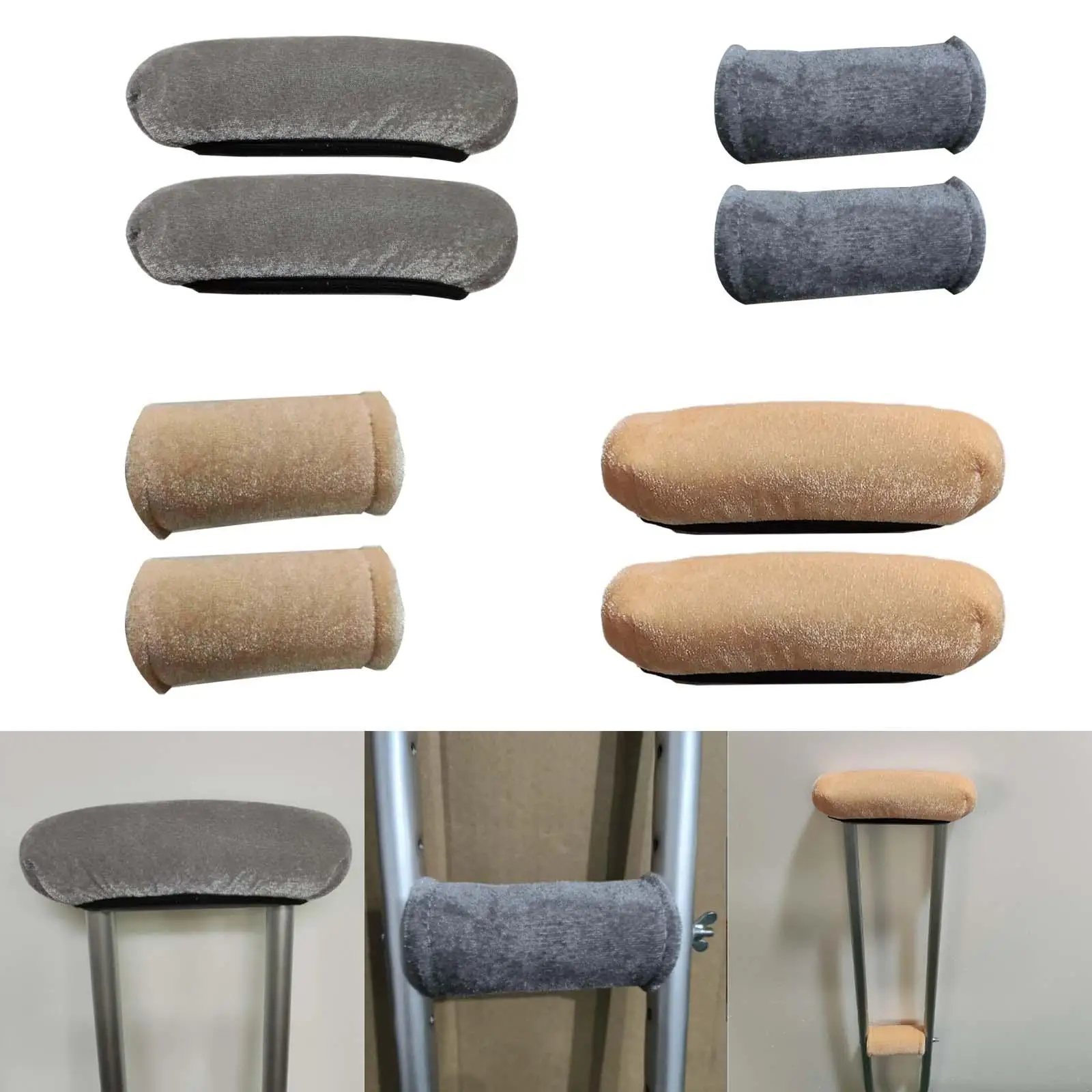 Crutch Pads 2x Crutches Cushion Set for Adults Walking Arm Crutches Senior underarm crutches