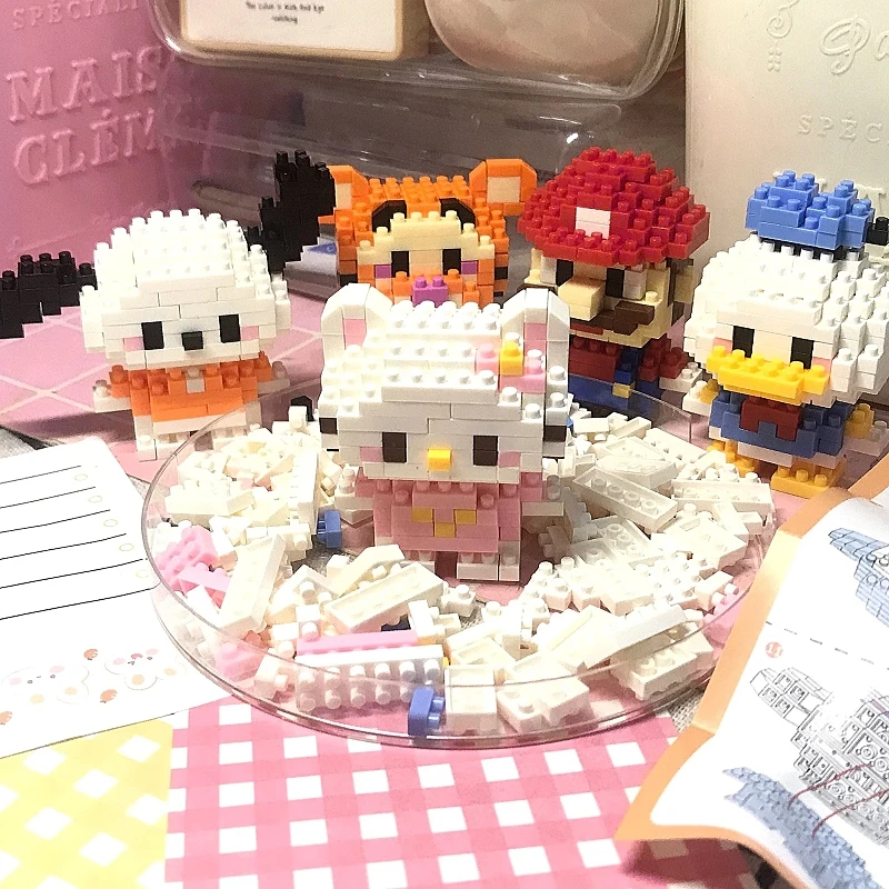 Purin Nanoblocks Lego Disney 108 Style Stitch LinaBell Hello Kitty