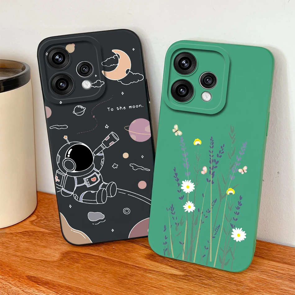 Candy Painted Flowers Lens Protection Soft Silicone Phone Case Cover