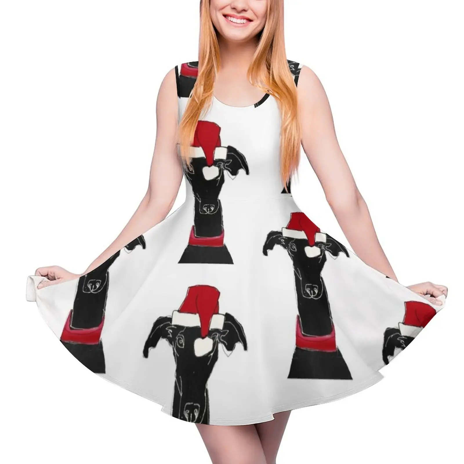 greyhound xmas Sleeveless Dress prom dress 2024 elegant chic wedding evening dresses