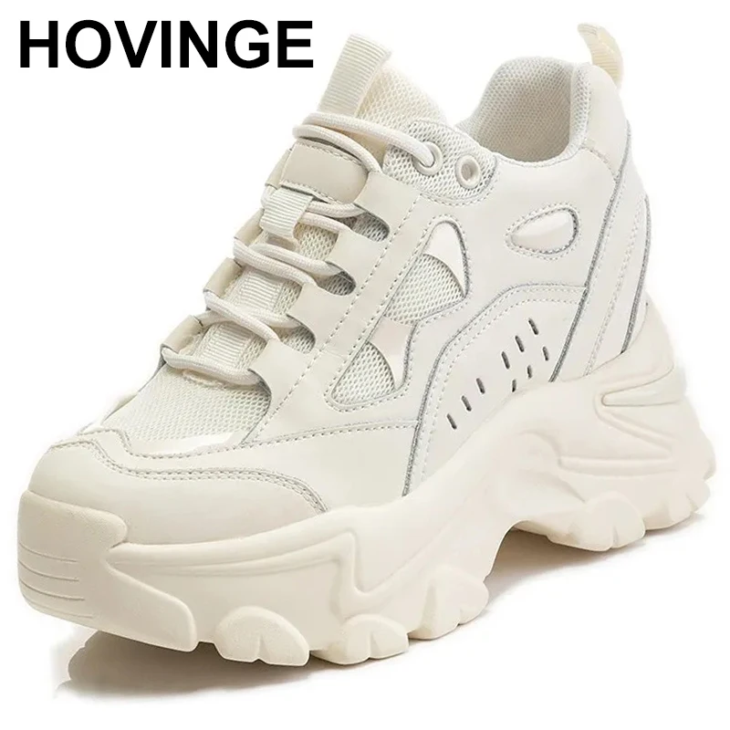

Chunky Sneakers Women New 2023 Autumn High Platform Mesh Breathable Dad Shoes Female Casual Trainer Thick Sole Vulcanize Shoes