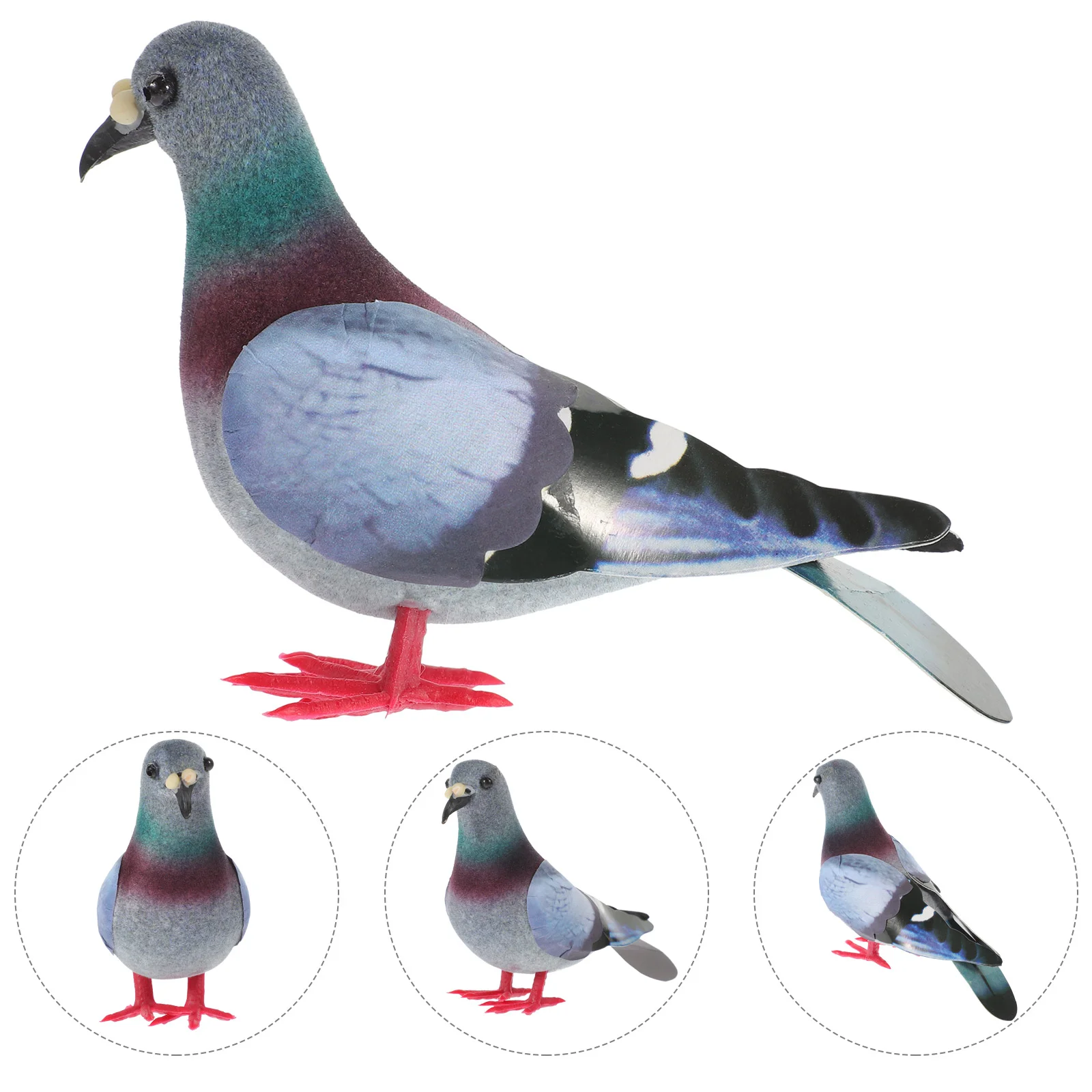 

2pcs Artificial Garden Foams Doves Statues Garden Doves Decoration Foams Bird Figurines