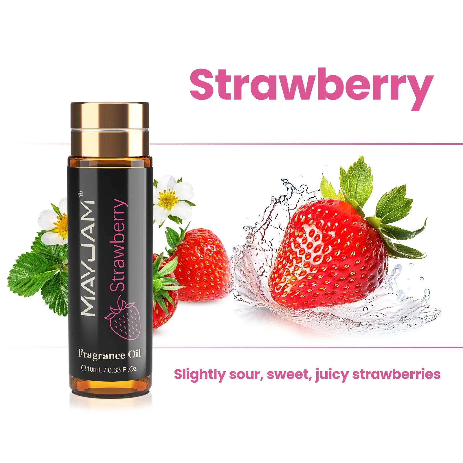 MAYJAM 10ml Aromatic Scent Oil – Strawberry Coconut Cherry Orange Blossom