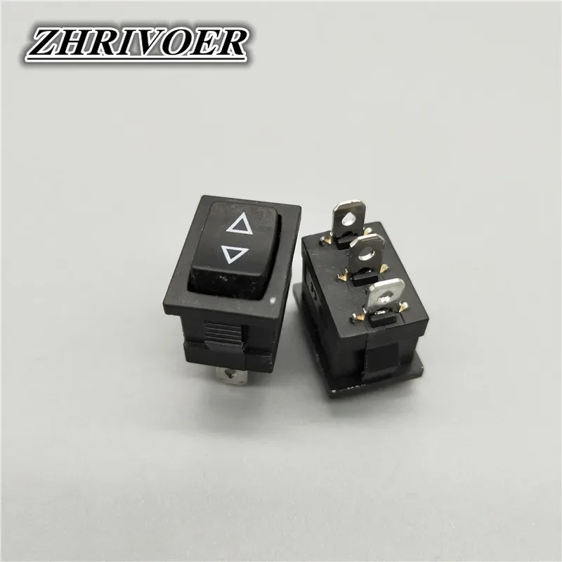 5Pcs KCD1 15*21mm 3pin Rocker Switch Power Switch 10A/125V Arrow Self-reset/Momentary Push Button