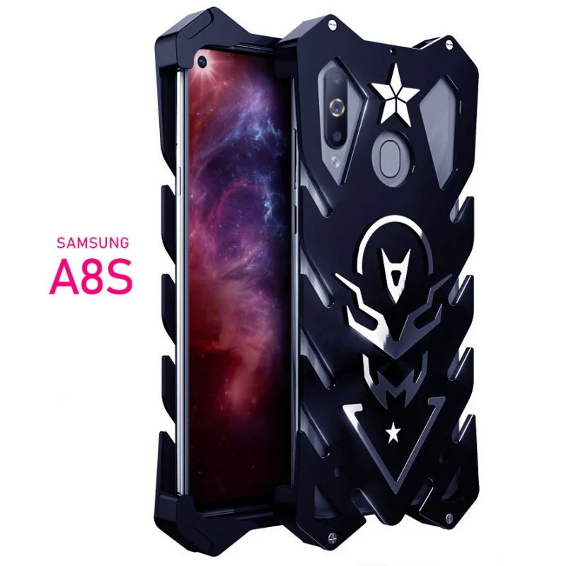 

Защитный чехол для телефона A8s, модный металлический корпус A8s, ударопрочный, подходит для Samsung A8s