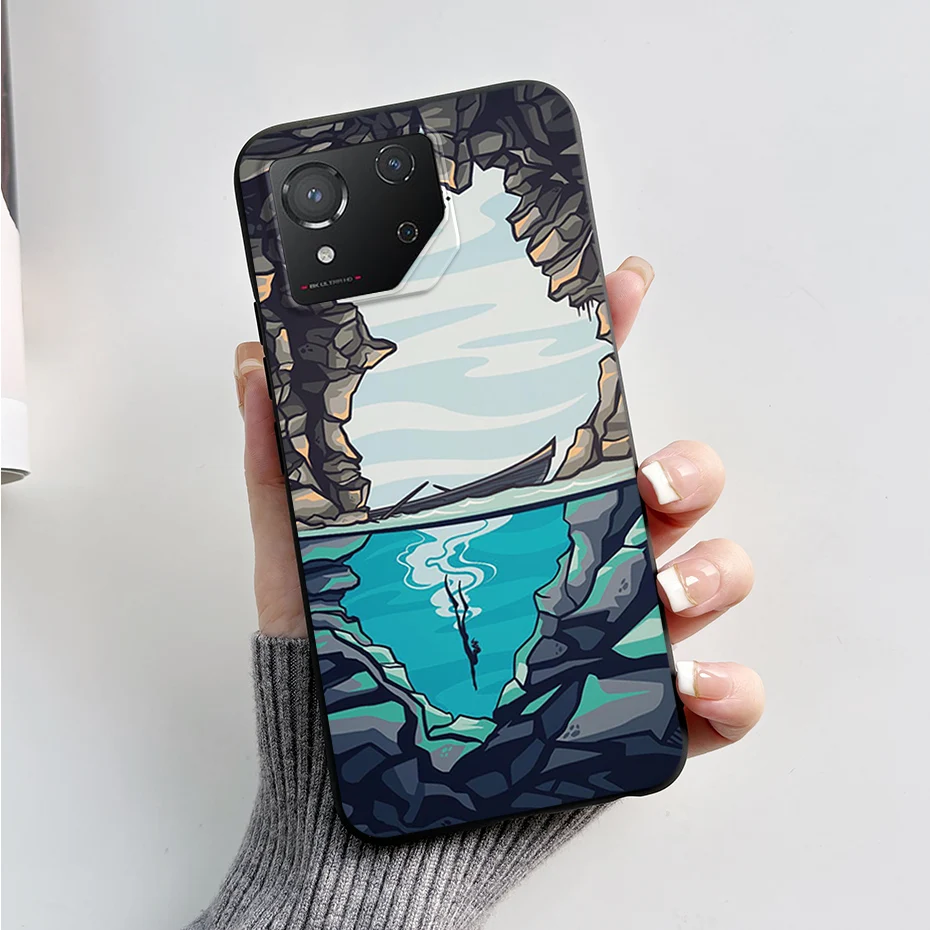 Fashion Marble Shockproof Black Silicone Soft TPU Phone Case
