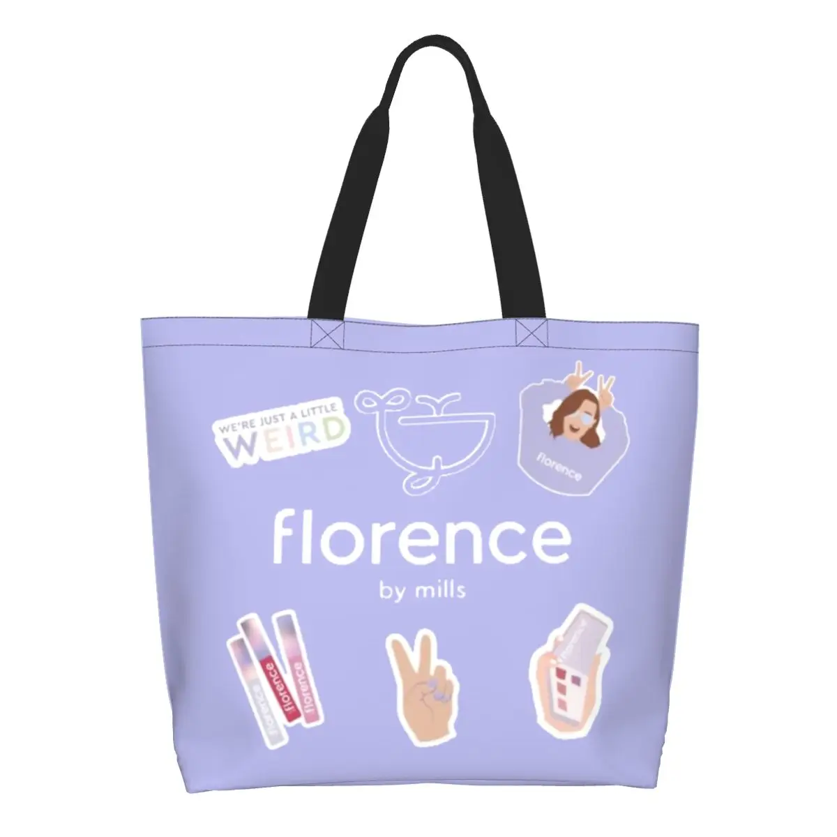 

Custom Florence By Mills Canvas Shopping Bags Women Recycling Large Capacity Grocery Shopper Tote Bags