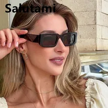 

Vintage Small Rectangle Gradient Sunglasses For Women New Fashion Brand Black Wide Leg Square Sun Glasses Female Elegant Shades