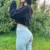High Waist Women's Denim Jeans Elastic Sexy Butt Lifting Cotton Blend Slim Fit Nine Patchwork Spring Fresh Sweet Style