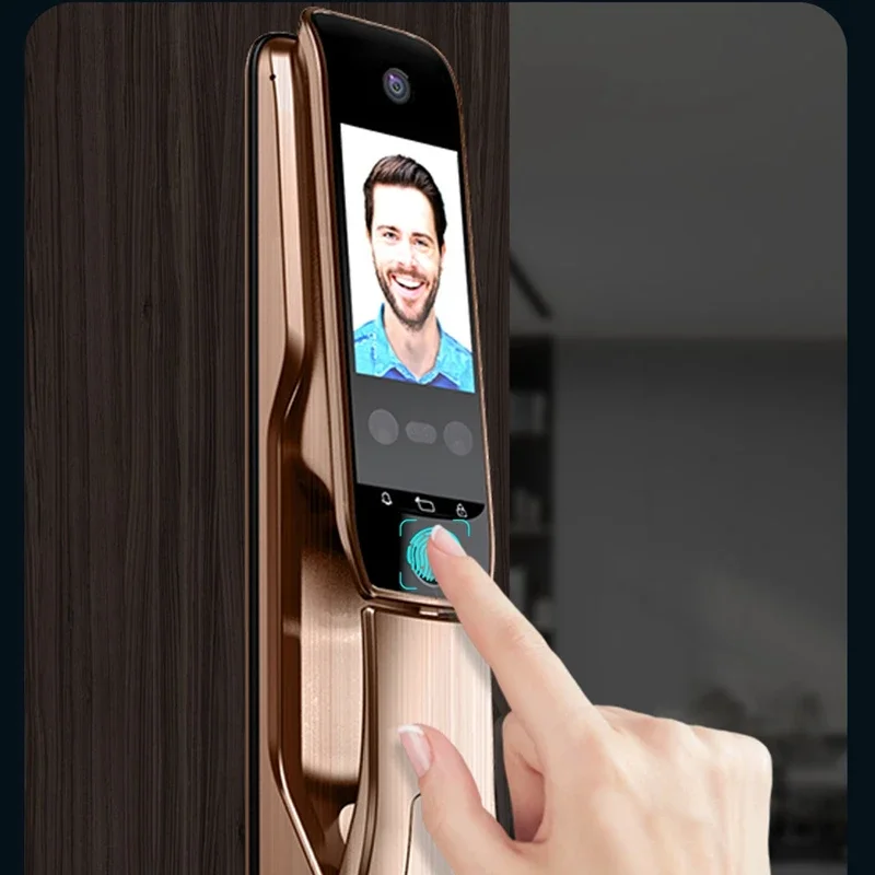 Fingerprint 3D Face Recongintion Fingeprint Smart Door Lock Tuya Wifi APP Remote Control Digital Lock Keyless Touch Screen