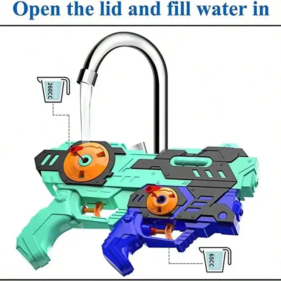Summer Beach Rafting Water Fight Two-In-One Super Soaking Water Gun Teen Mini Water Gun Outdoor Activity Pool Toy Fighting Gift 2
