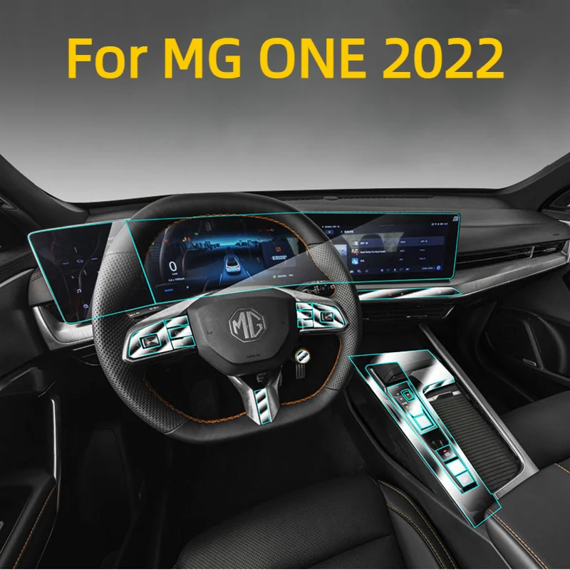 

Автомобильная дверь центральная консоль медиа приборная панель навигация ТПУ Защита от царапин пленка Автомобильный интерьер Аксессуары для MG ONE 2022