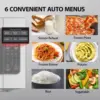 ML-EM62P(SS) Large Countertop Microwave with Smart Sensor 6 Menus Auto Defrost ECO Mode Mute Option & 16.5" Position Memory 5