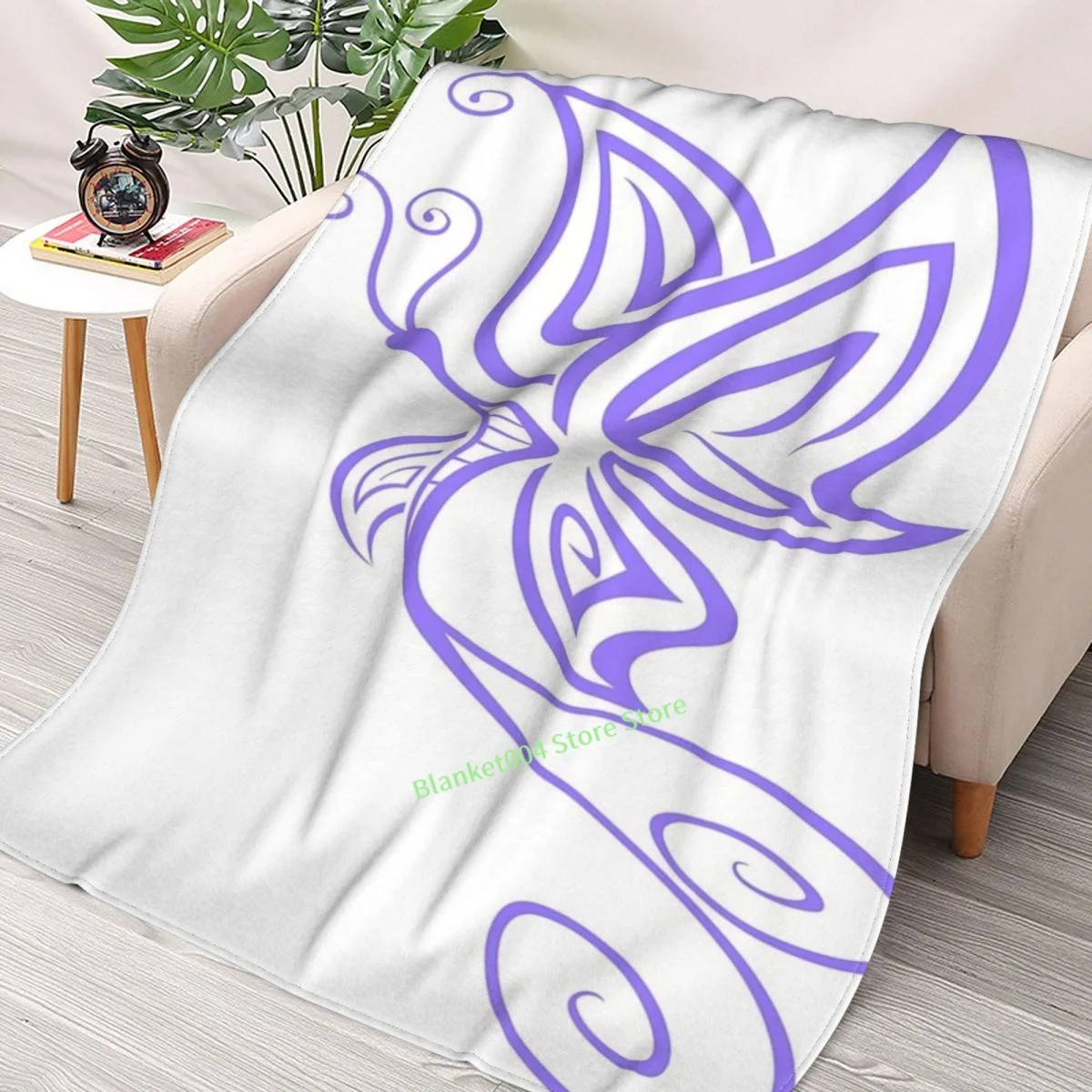 

Butterfly Lilac Throw Blanket 3D printed sofa bedroom decorative blanket children adult Christmas gift