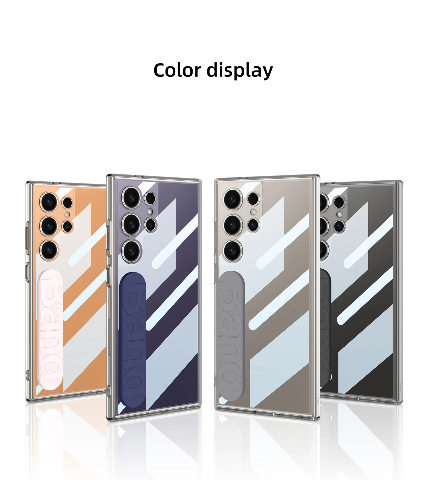 Original Case for Samsung Galaxy S24 Ultra Airbag Silicone Wrist Strap Shockproo