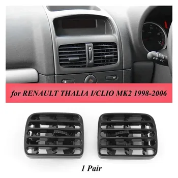 1 Par de Rejillas de Ventilación para Aire Acondicionado, para el Tablero del Coche, Compatibles con RENAULT THALIA I/CLIO MK2 1998-2006 7702258375 7702258279 1