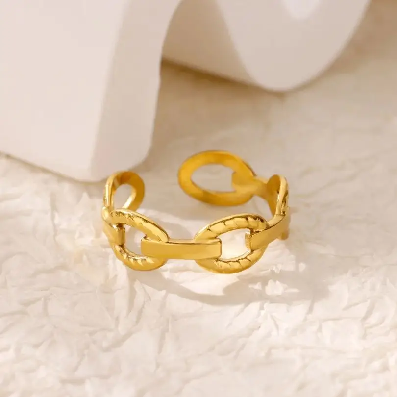 Stainless Steel Jewelry For Women 18K Gold Plated Geometric