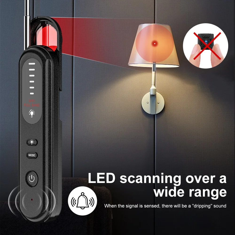 T01 Camera Detectors Portable Pen Shape Anti Camera High Sensitivity Anti-recording Signal Detection RF Hotel Detector