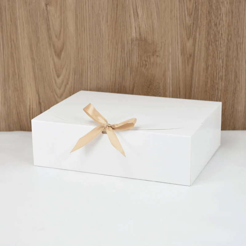 3 Stück große weiße Geschenkbox mit Band, Hochzeit, Brautjungfer, Geschenkverpackung, Geburtstagsparty, Gastgeschenke, Süßigkeiten, Kekse, Aufbewahrung, Weihnachten – Detail 12