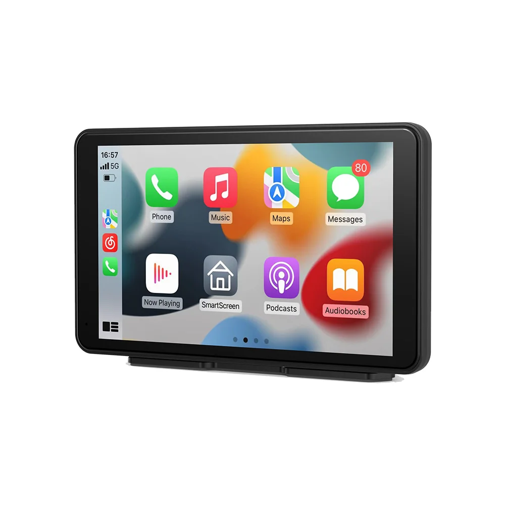 JIUYIN-reproductor de vídeo Multimedia para coche, 7 pulgadas, inalámbrico, Carplay, Android, pantalla táctil Universal portátil con Bluetooth AUX 6
