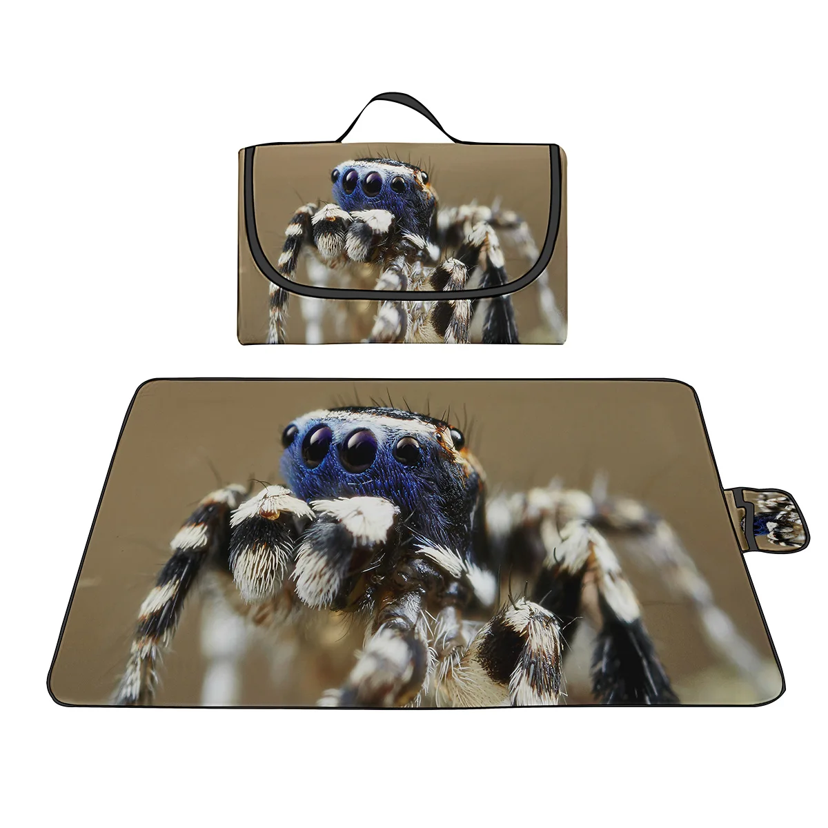 

Waterproof and Sandproof Picnic Blanket,Animal Spiders Foldable Picnic Mat,Outdoor Beach Mat,for Beach,Grass,Picnic,Camping,Park