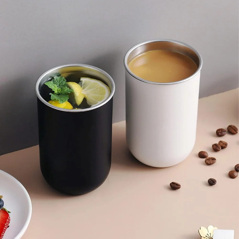 Sleek Stainless Steel Insulated Beverage Mug