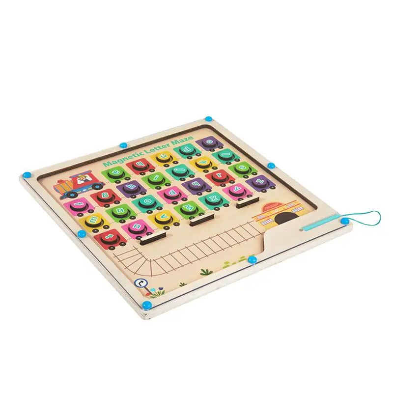 

Магнитный алфавит, деревянный лабиринт, доска с буквами, головоломка Монтессори, искусственный алфавит, цветная сортировка, развивающие игрушки