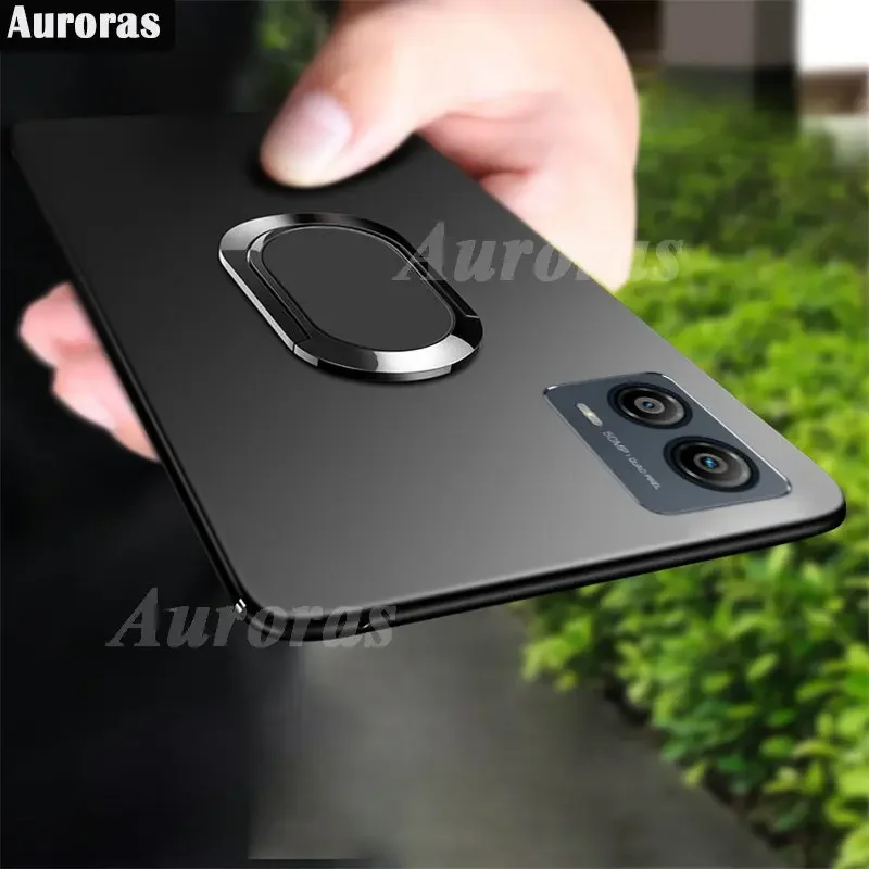 

Чехол Auroras для Motorola G53 тонкий мягкий с магнитным притяжным кольцом Матовый для Moto Edge50 Pro Fusion Ultra G73 E14 чехол