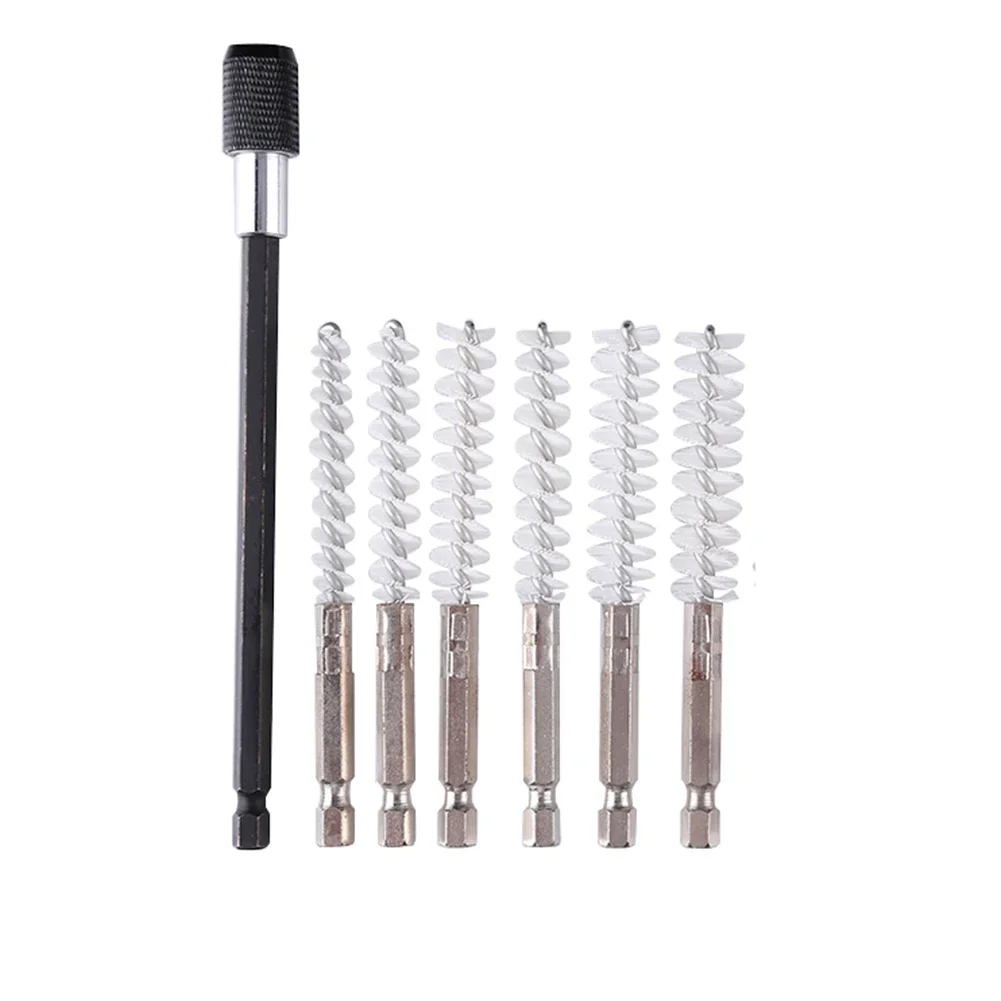 

6pcs Stainless Steel Wire Pipe Cleaning Brushes for Power Drill Impact Drill Stamping Machine Cleaning Wire Brushes