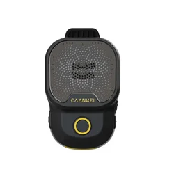 Rugged Waterproof Bluetooth Clip - On Speaker with Built - in Microphone - Speaker (Yellow)