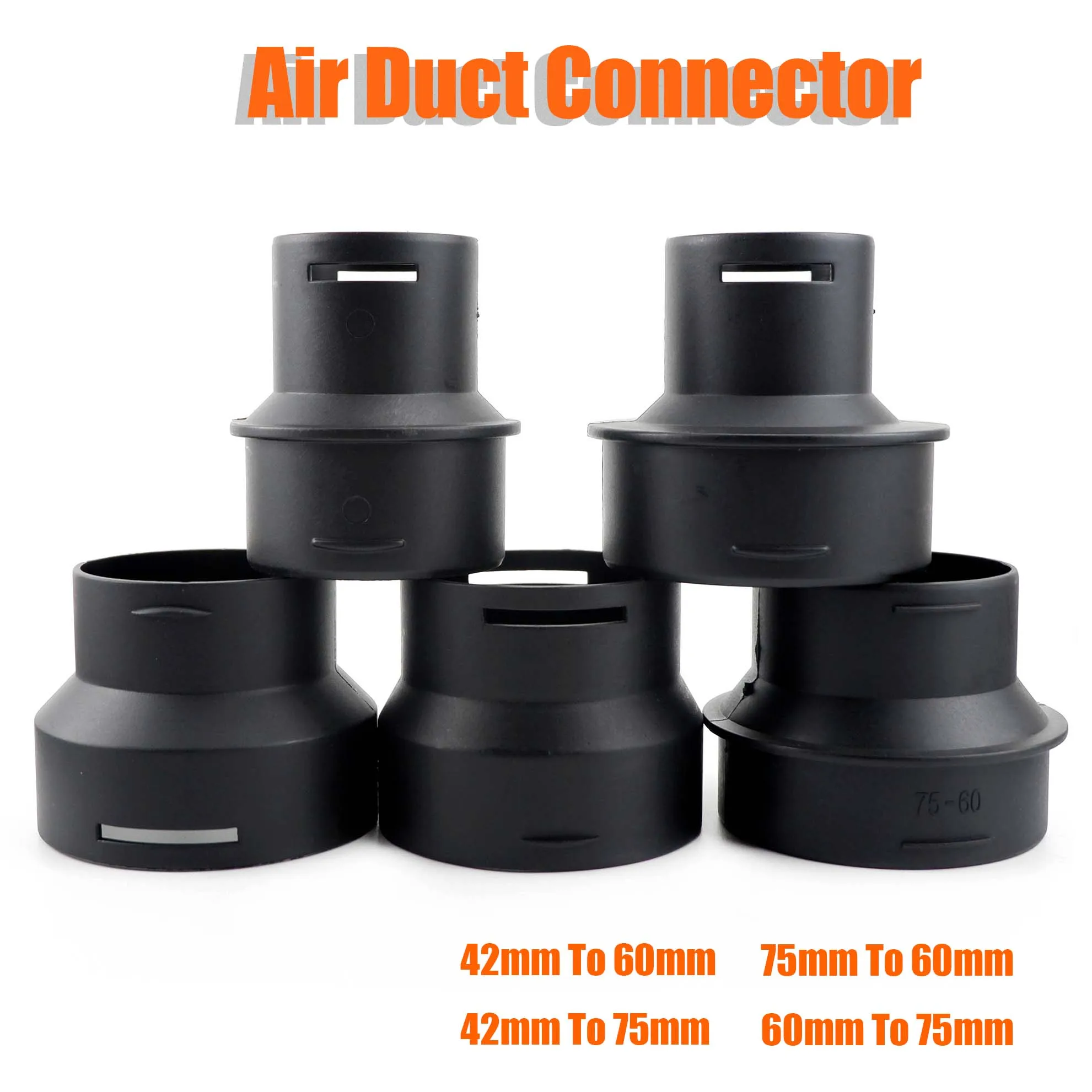 Diesel heater air heater duct connector air heater duct pipe 42to60mm 42to75mm 75to60mm 42mm 60mm 75mm converter for car truck VAN camper