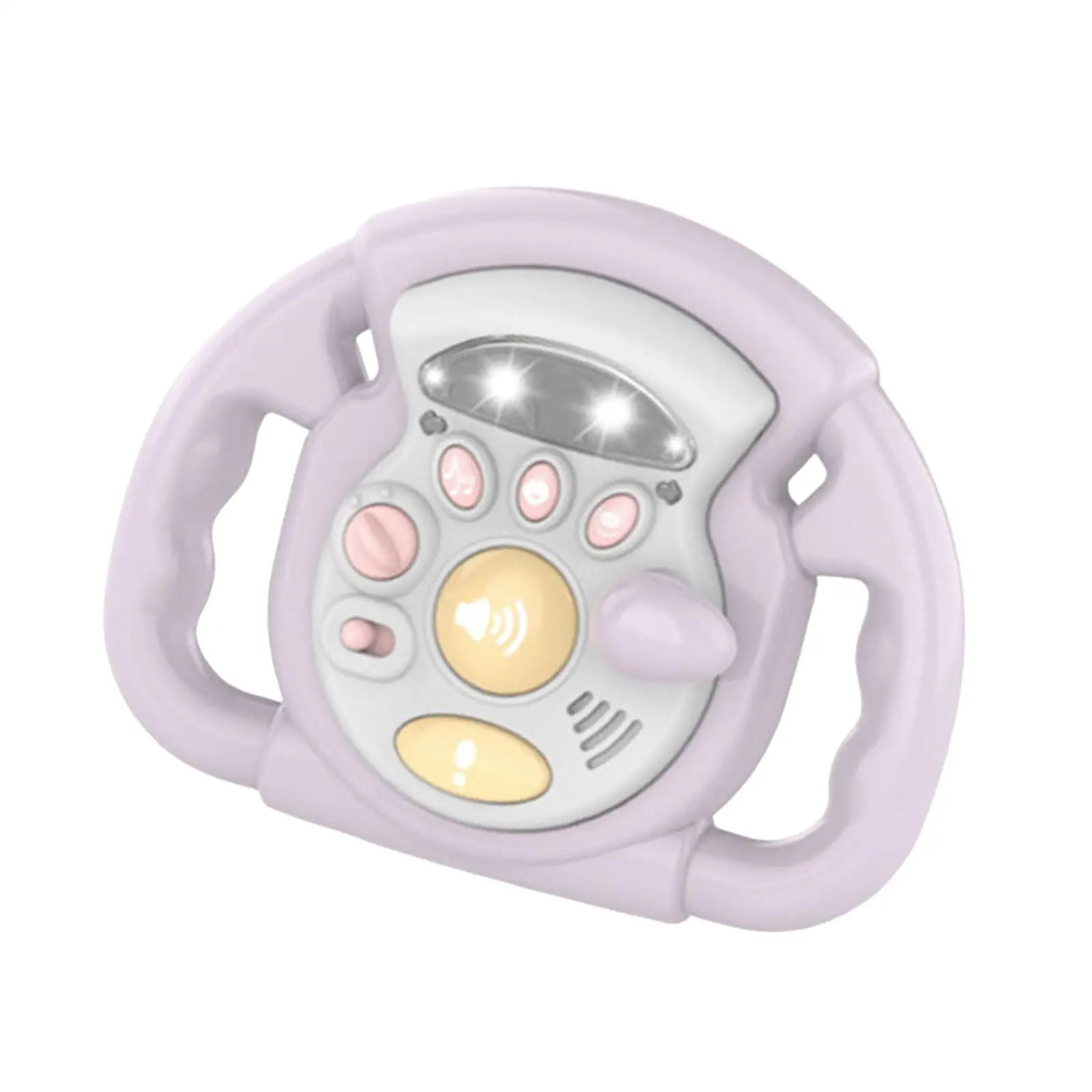 Simulation Copilots Steering Wheel Toys Songs and Lights for Interactive Toy