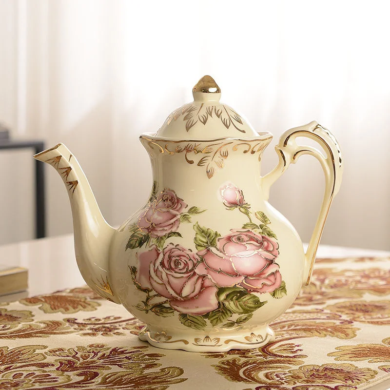 

Chinese Tea pot with heat base use general candle tea set fashion coffee kettle thermostat ceramic warm 900 ml teapot