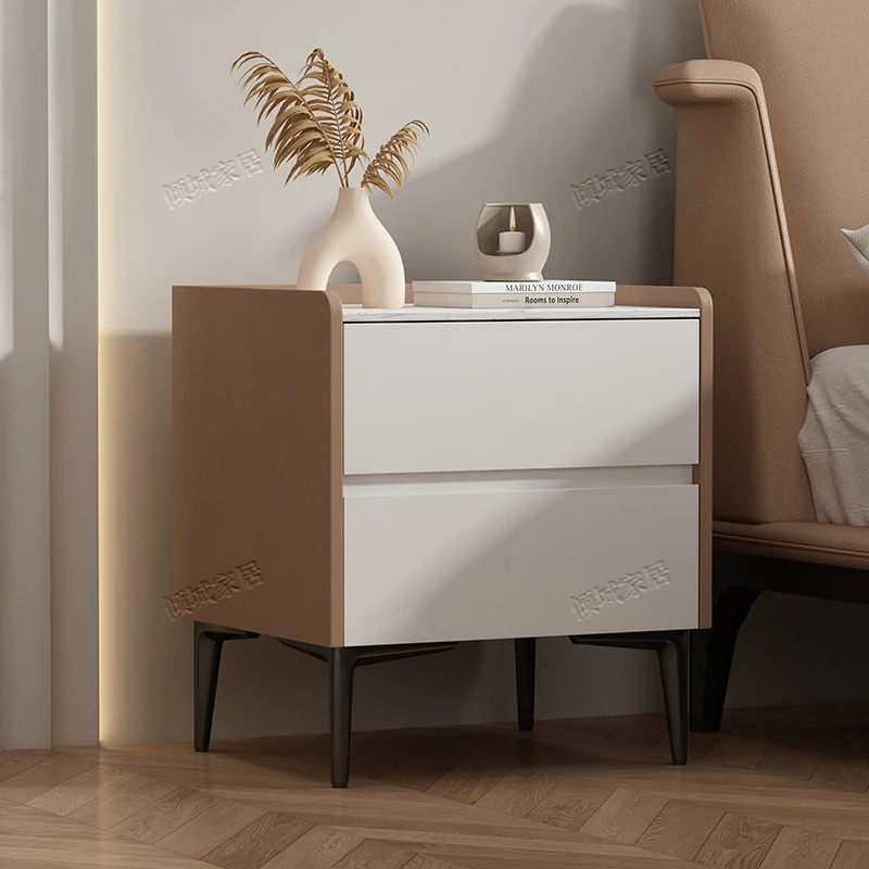 

Low Auxiliary Nightstands Bedside Tables Night Wooden Nightstands Storage Cabinet Bedroom Desk Comodini Furniture YX50NS