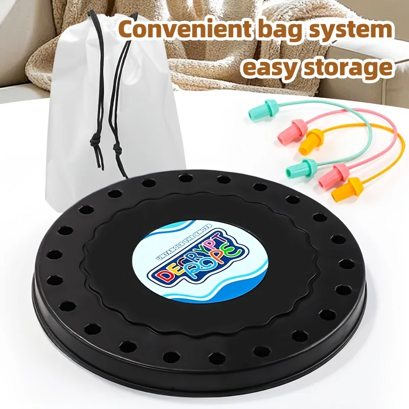 1pcs Rope Tangle Puzzle Game - Brain Teaser Logic Training Toy for Kids & Adults, Focus Enhancing Interactive Challenge Activity