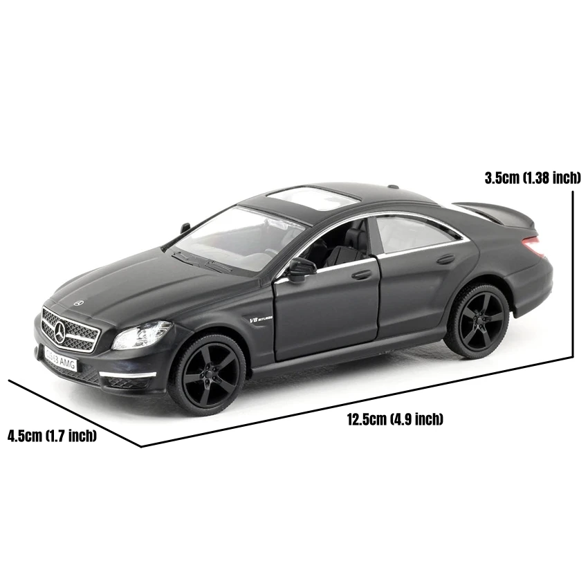 1/36 Mercedes-Benz C-Class CLS 63 AMG Toy Car Model For Children RMZ CiTY 5'' Diecast Vehicle Miniature Collection Gift Boys Kid 2