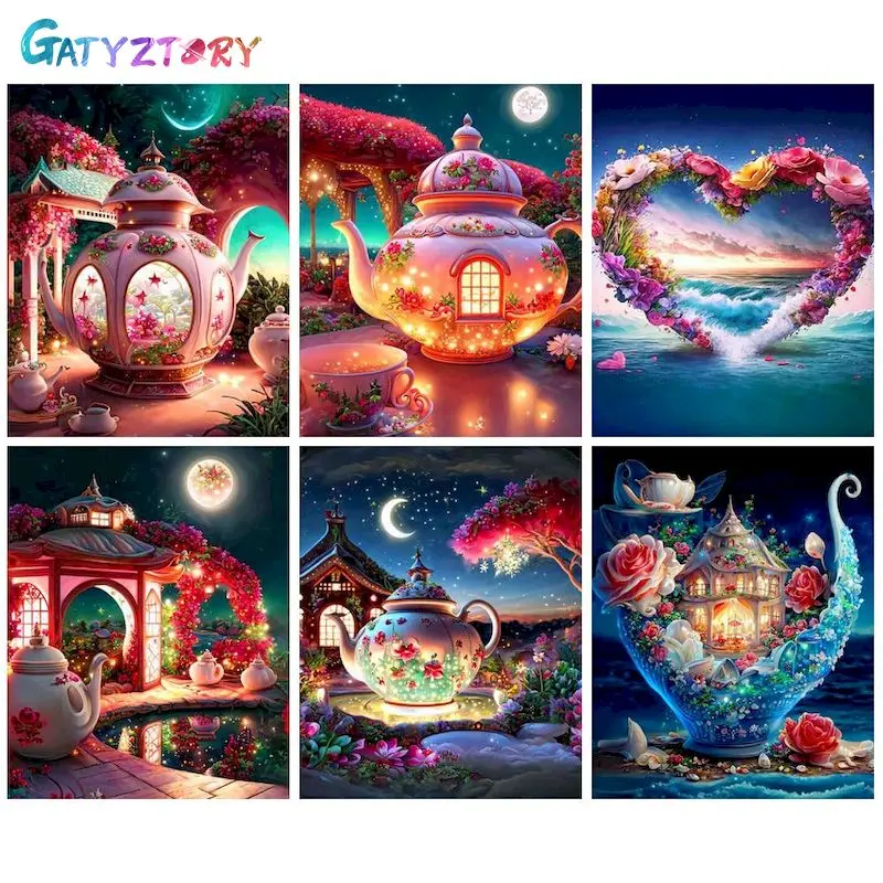 GATYZTORY Colorful Paint By Numbers On Canvas Markers By Numbers Animal  Deer Painting Numbers Unique Gift For Adult Children - AliExpress