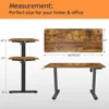 Electric Standing Desk with Wheels, 63'' x 24'' Standing Desk Adjustable Height with Charging Station, 2 USB Ports, 3 Outlets 3
