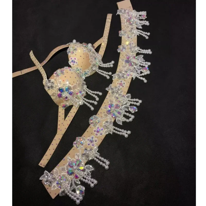 Belly Ancer Costume Set Women Children Customsized Oriental Bra+belt+long Skirt 3pcs Female Belly Dancing Performance Outfit