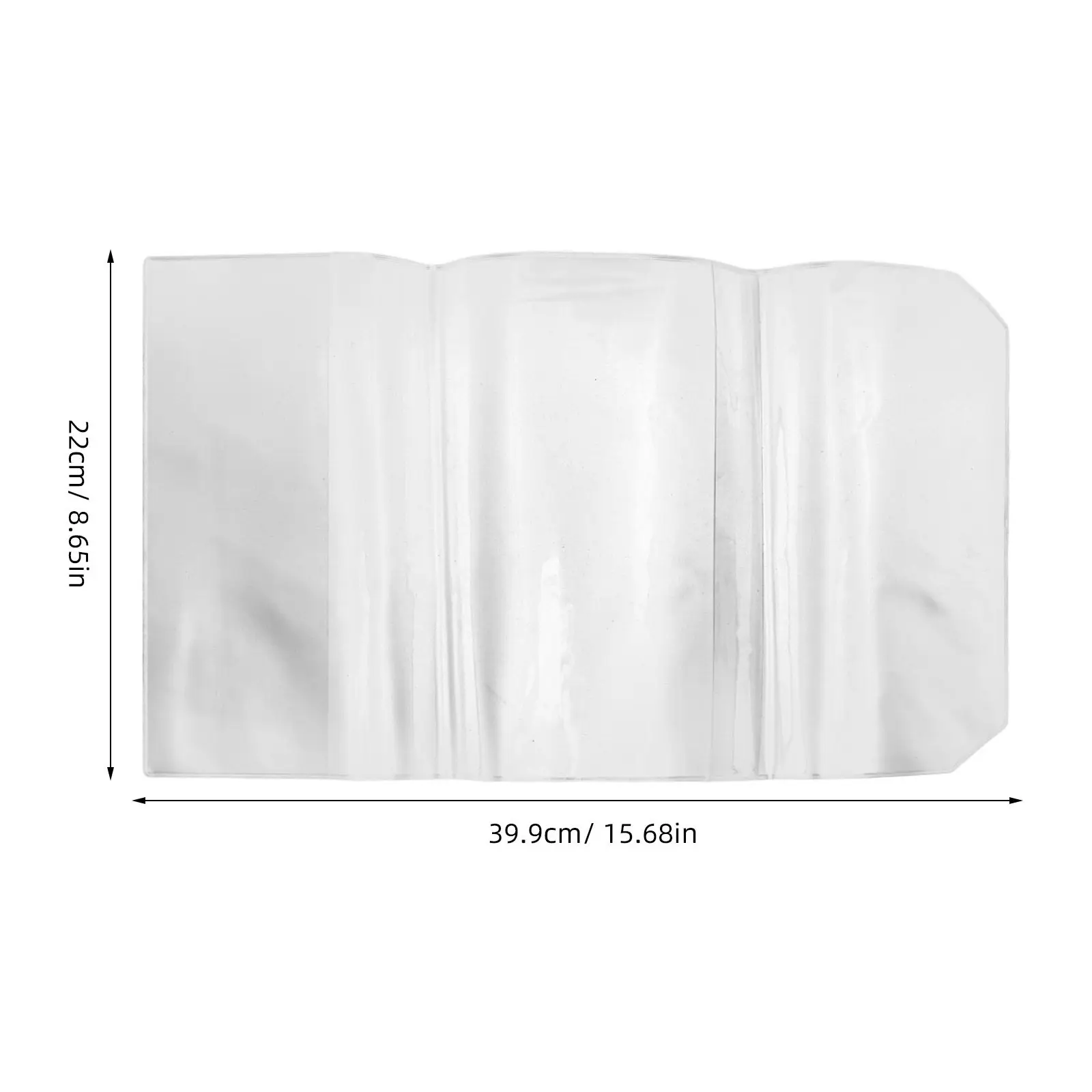 4Pcs 투명 보호 책 표지 A5 플라스틱 방수 슬리브 노트북 플래너 스크랩북 보호기 먼지 방지 투명