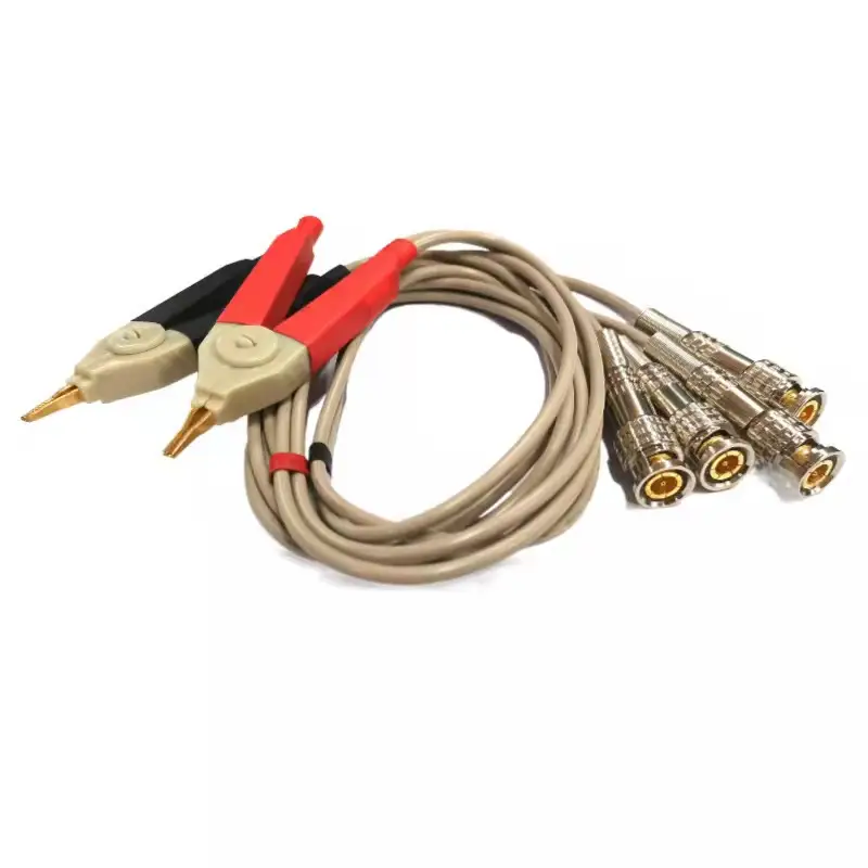 Kelvin LCR Test Leads/Lead Probe Clips/Four-Terminal Banana Test Clips, 4 BNC Ports, Capacitor Resistor Four-Wire Connection image 3