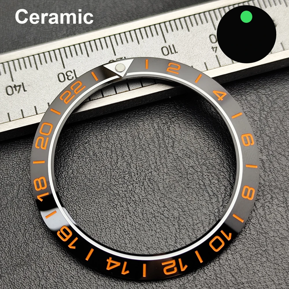 Enhanced Sloped Ceramic Aluminum Watch Bezel Ring Replacement
