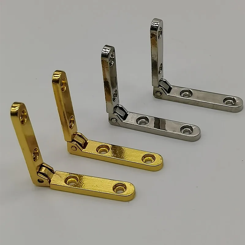 90 Degree Hinges stainless steel hinges door hinges 6Pcs Zinc Alloy Seven-letter Spring Hinge for Wooden Box Gift Wine Jewellery Case Cabinet Furniture Hardware